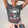 I Buy Her Books And Call Her A Good Girl Skull Rose Bookworm Unisex Jersey T-Shirt I Buy Her Books And Call Her A Good Girl Skull Rose Bookworm Unisex Jersey T-Shirt