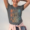Cat & Book Art For Men Women Cat Librarian Novel Book Lover Unisex Jersey T-Shirt