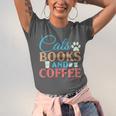 Cats Books And Coffee Unisex Jersey T-Shirt