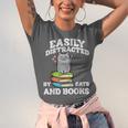 Cats And Books Read Reading Librarian Book Across America Unisex Jersey T-Shirt