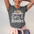 Cats And Books Unisex Jersey T-Shirt Cats And Books Unisex Jersey T-Shirt