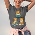 Cats Reading Book Lover Reading Bookworm Reader Unisex Jersey T-Shirt