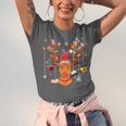 Christmas Librarian Reindeer Xmas Book Teachers Love Reading Unisex Jersey T-Shirt