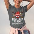 Christmas Matching Most Likely To Read A Book PJS Unisex Jersey T-Shirt