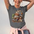 Coffee And Book Reading Accessories For Book Lovers Gnome Unisex Jersey T-Shirt