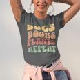 Colorful Dogs Books Plants Repeat Unisex Jersey T-Shirt