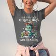 All The Cool Dinosaurs Are Reading Book Reader T-Rex Kawaii Unisex Jersey T-Shirt All The Cool Dinosaurs Are Reading Book Reader T-Rex Kawaii Unisex Jersey T-Shirt