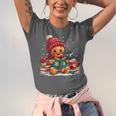 Cozy Gingerbread Christmas Reading Book Xmas Snowflakes Fall Unisex Jersey T-Shirt