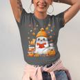 Cute Beanie Ghost Bookworm Cozy Book Reading Halloween Unisex Jersey T-Shirt Cute Beanie Ghost Bookworm Cozy Book Reading Halloween Unisex Jersey T-Shirt