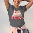 Cute Books And Coffee Crochet Valentines Day Tee For Couples Unisex Jersey T-Shirt