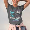 Cute Mermaid Librarian Teacher Dive Into A Good Book Reading Unisex Jersey T-Shirt