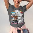 Cute Polar Bear Is Reading a Book Reading Polar Bear Unisex Jersey T-Shirt
