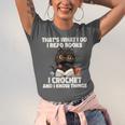 Das Ist Es Was Ich Tue Ich Lese Books Crochet And Unisex Jersey T-Shirt