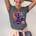 Dragon Reading a Book Bookworm Book Lover Unisex Jersey T-Shirt Dragon Reading a Book Bookworm Book Lover Unisex Jersey T-Shirt