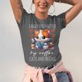 Easily Distracted By Coffee Cats And Books Unisex Jersey T-Shirt