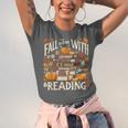 Fall In Love With Reading Book Autumn Pumpkins And Teachers Unisex Jersey T-Shirt Fall In Love With Reading Book Autumn Pumpkins And Teachers Unisex Jersey T-Shirt