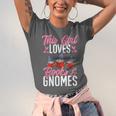 This Girl Loves Books And Gnomes Gardener Dwarf Garden Gnome Unisex Jersey T-Shirt