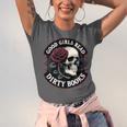 Good Girls Read Dirty Books Smut Reader Dark Romance Skull Unisex Jersey T-Shirt