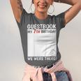 Guestbook 7th Birthday 7 Year Old Born 2018 Bday Unisex Jersey T-Shirt