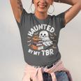 Haunted By My TBR Cute Ghost Book Reading Teacher Halloween Unisex Jersey T-Shirt