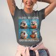 Hedgehog Love Reading And Hedgehogs Child Book Lover Unisex Jersey T-Shirt