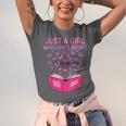 Just A Girl Who Loves Books Butterflies Reading Unisex Jersey T-Shirt