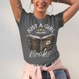 Just A Girl Who Loves Books Witchcraft Spell Book Halloween Unisex Jersey T-Shirt