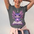 Kawaii Axolotl Cute Axolotls Reading Book Unisex Jersey T-Shirt