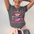 Kawaii Axolotl Readsolotl Book Lover Reading Bookworm Girls Unisex Jersey T-Shirt