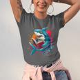 Kawaii Shark Reads Book Reading Library Book Bookworm Unisex Jersey T-Shirt Kawaii Shark Reads Book Reading Library Book Bookworm Unisex Jersey T-Shirt