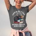 Life Is Better With Books Cats & Coffee Librarian Book Lover Unisex Jersey T-Shirt Life Is Better With Books Cats & Coffee Librarian Book Lover Unisex Jersey T-Shirt