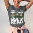 This Little Leprechaun Likes To Read St Patrick's Day Book Unisex Jersey T-Shirt