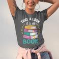 Take a Look It's In a Book Teacher Reading Apparel Unisex Jersey T-Shirt