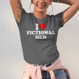 I Love Heart Fictional Men Simple Cute Books Reading Unisex Jersey T-Shirt