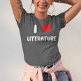 I Love Literature Heart Books Writing Reading Read Write Unisex Jersey T-Shirt I Love Literature Heart Books Writing Reading Read Write Unisex Jersey T-Shirt