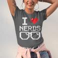 I Love Nerds I Heart Nerds For Science Book Knowledge Geeks Unisex Jersey T-Shirt I Love Nerds I Heart Nerds For Science Book Knowledge Geeks Unisex Jersey T-Shirt