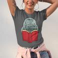 Manatee Reading Books Sea Animal Manatee Unisex Jersey T-Shirt Manatee Reading Books Sea Animal Manatee Unisex Jersey T-Shirt