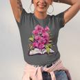 Orchids Flowers Book Floral Unisex Jersey T-Shirt Orchids Flowers Book Floral Unisex Jersey T-Shirt