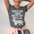 Outside Of A Dog A Book Is Man's Best Friend Apparel Unisex Jersey T-Shirt