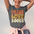 Peace Love Books Men Women Unisex Jersey T-Shirt