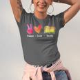 Peace Love Books Reader Librarian Library Book Unisex Jersey T-Shirt