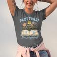Plot Twist I'm Pregnant Literary Pregnancy Announcement Book Unisex Jersey T-Shirt Plot Twist I'm Pregnant Literary Pregnancy Announcement Book Unisex Jersey T-Shirt
