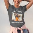 Quiet Girl Loud Imagination Book Lover Bookworm Reader Unisex Jersey T-Shirt Quiet Girl Loud Imagination Book Lover Bookworm Reader Unisex Jersey T-Shirt