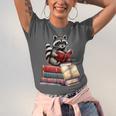 Raccoon Reading Books Matching Bookworm Readers Librarian Unisex Jersey T-Shirt