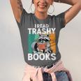 Raccoon Smutty Book Lover Spicy Romance Novels Women's Unisex Jersey T-Shirt