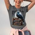 Raven On A Stack Of Books Wisdom Of Odin Unisex Jersey T-Shirt Raven On A Stack Of Books Wisdom Of Odin Unisex Jersey T-Shirt