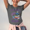 Read More Books Floral Book Reader Art Reading Lover Quote Unisex Jersey T-Shirt