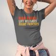 Read Books Lift Weights Fight Fascists Reading Humor Unisex Jersey T-Shirt