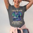 I Read Because Roasting People Is Frowned Upon Dragons Books Unisex Jersey T-Shirt