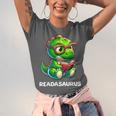 Readasaurus Reading Dinosaur Book Reader Bookworm Unisex Jersey T-Shirt